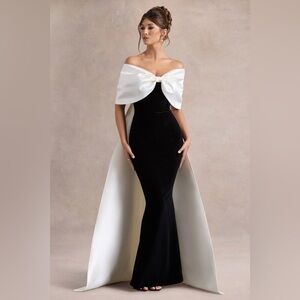 Club L london black and white dress